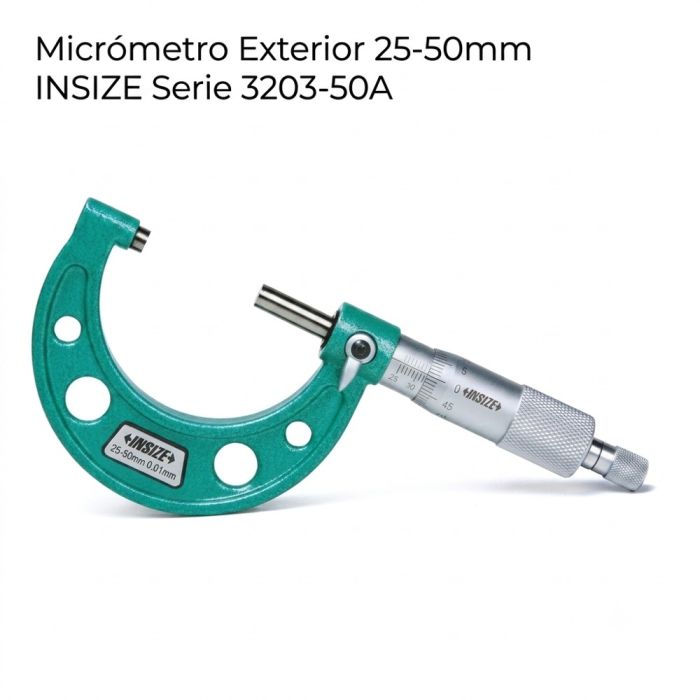 Micrómetro Exterior 25-50mm INSIZE Serie 3203-50mm