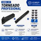 Kit Torneado Porta Exterior WTJNR 2525M16 + Porta Interior S25S MTQNR16 Caja Insertos TNMG160408 MA YF0608